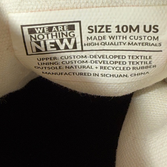 Nothing New White High-Top Sneakers Sz Men’s 10M - Picture 14 of 14